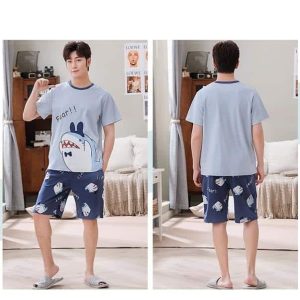 Ensemble d’été manches courtes motif requin