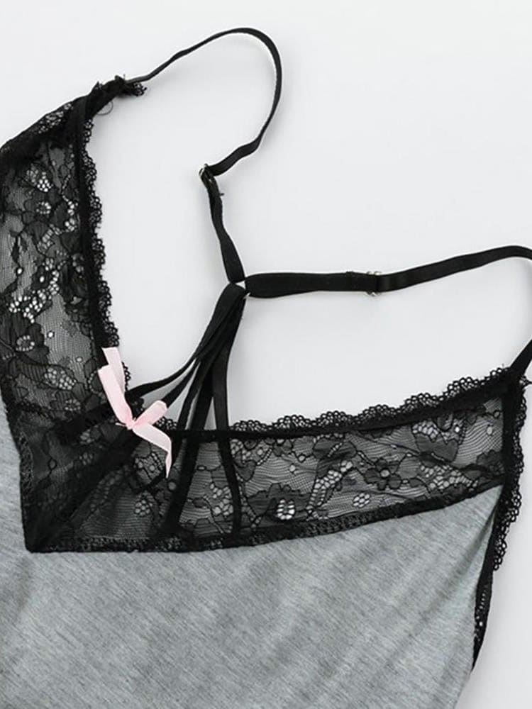 Ensemble lingerie sexy débardeur en dentelle – Image 6