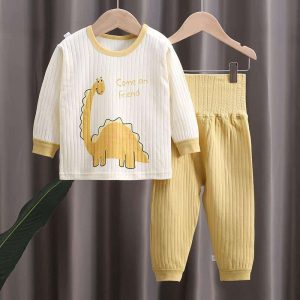 Ensemble pyjama en coton motif dinosaure