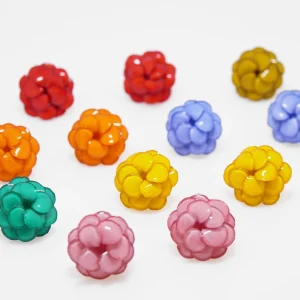 Boucles bijoux d'oreilles colorées Géranium - Mini