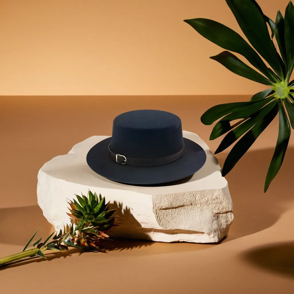 Chapeau Fedora Plat Classy Chic – Image 4