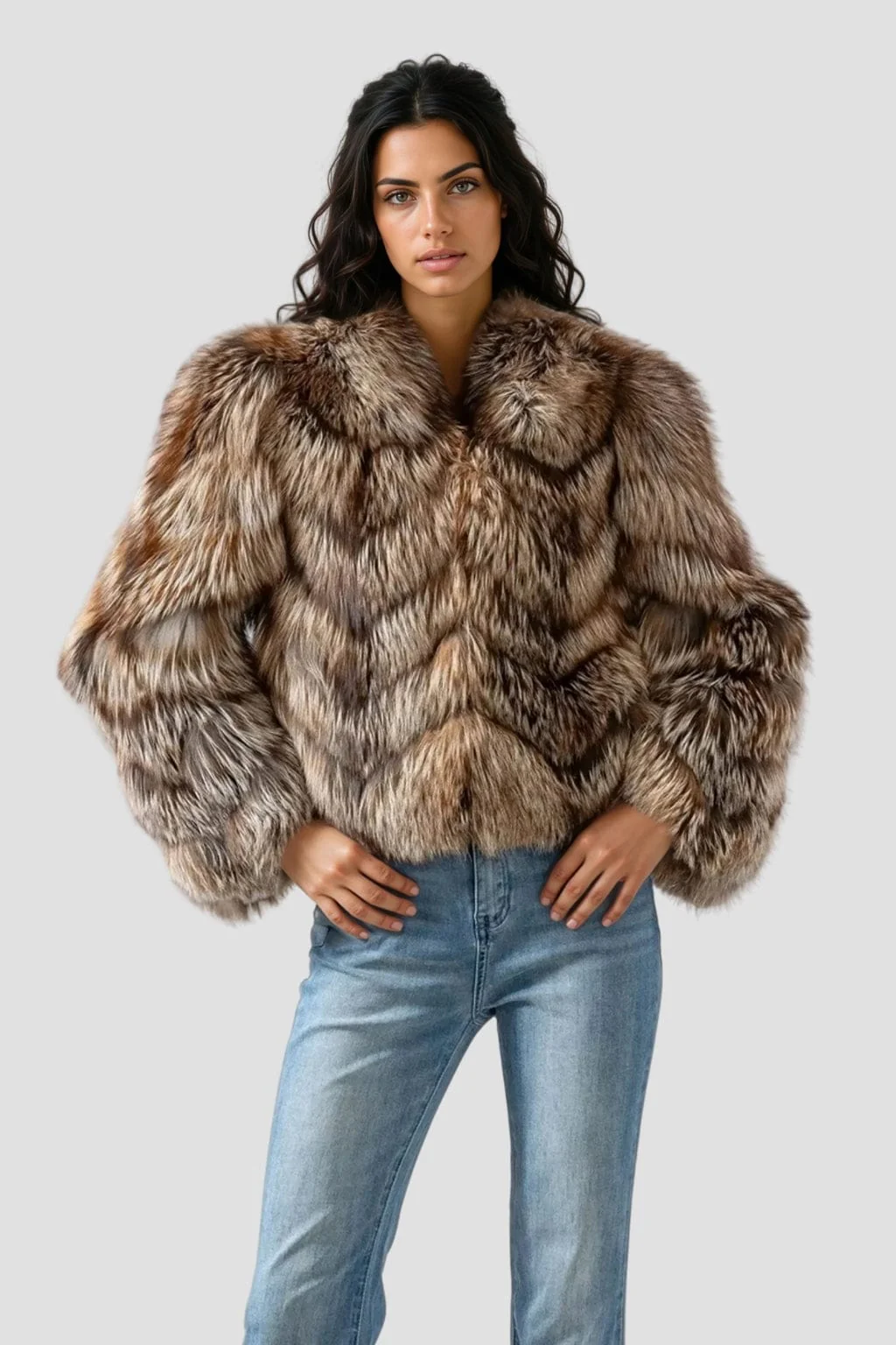 Manteau fourrure femme hiver – Image 2