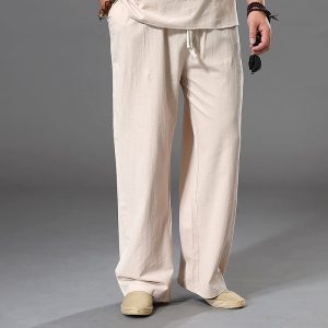 Pantalon de pyjama en lin pour hommes