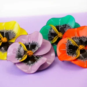 Broche fleur Pensée - Grand