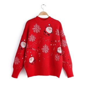 Pull de noël large pour homme et femme