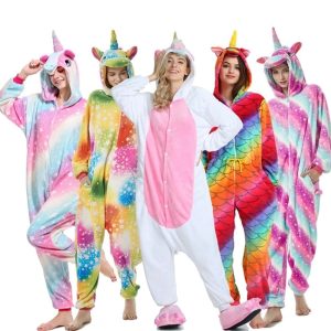 Pyjama licorne 3D à capuche pour adulte