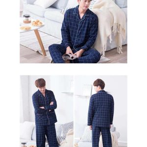 Pyjama à carreaux en coton