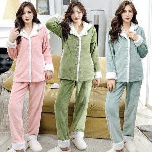 Pyjama chemisier polaire doux