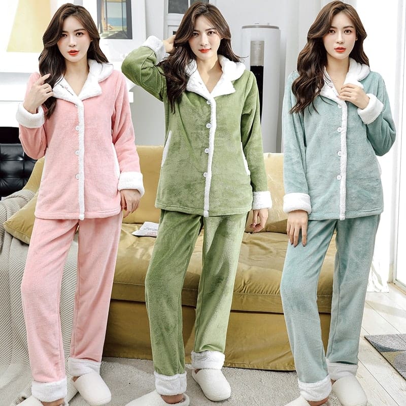 Pyjama chemisier polaire doux
