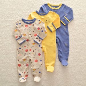 Pyjama combinaison 3 pièces à motif espace et astronaute pour bébé