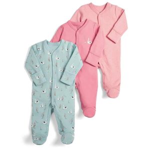 Pyjama combinaison bébé 3 pièces à motif oie