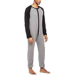 Pyjama combinaison bicolore pour homme