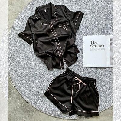 Pyjama d’été en satin – Image 5