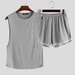Pyjama d’été sans manches pour homme