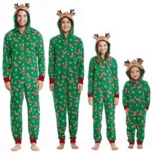 Pyjama de noël Vert pour la famille