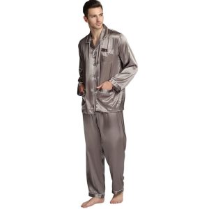 Pyjama deux pièces en satin pour homme