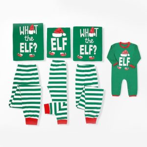 Pyjama Elfe de Noel assorti pour toute la famille