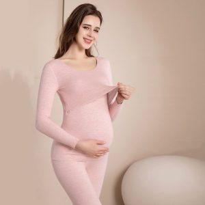 Pyjama grossesse avec ouverture pour allaitement