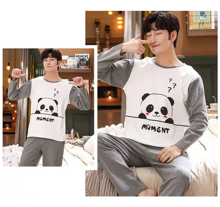 Pyjama homme à motif panda – Image 2
