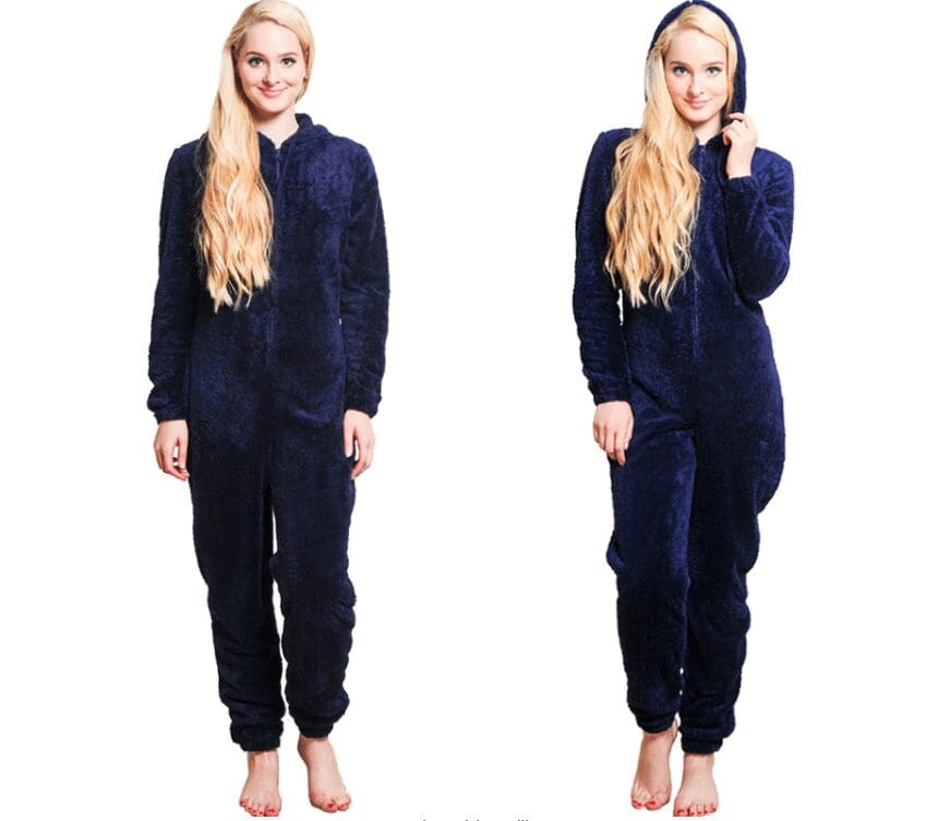 Pyjama pilou pilou combinaison bleu foncé pour femme – Image 2