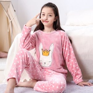 Pyjama polaire chaud pour fille