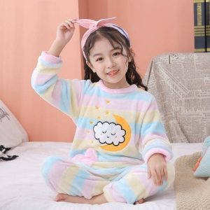 Pyjama polaire coloré pour enfants