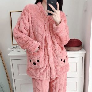 Pyjama polaire mignon pour femme