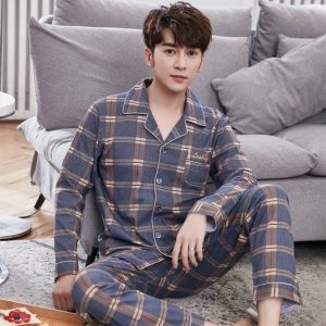 Pyjama double carreaux pour homme