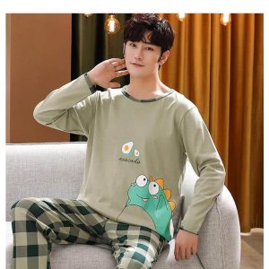 Pyjama vert avocat pour homme