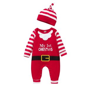 Tenue de noël à manches longues pour bébés filles et garçons