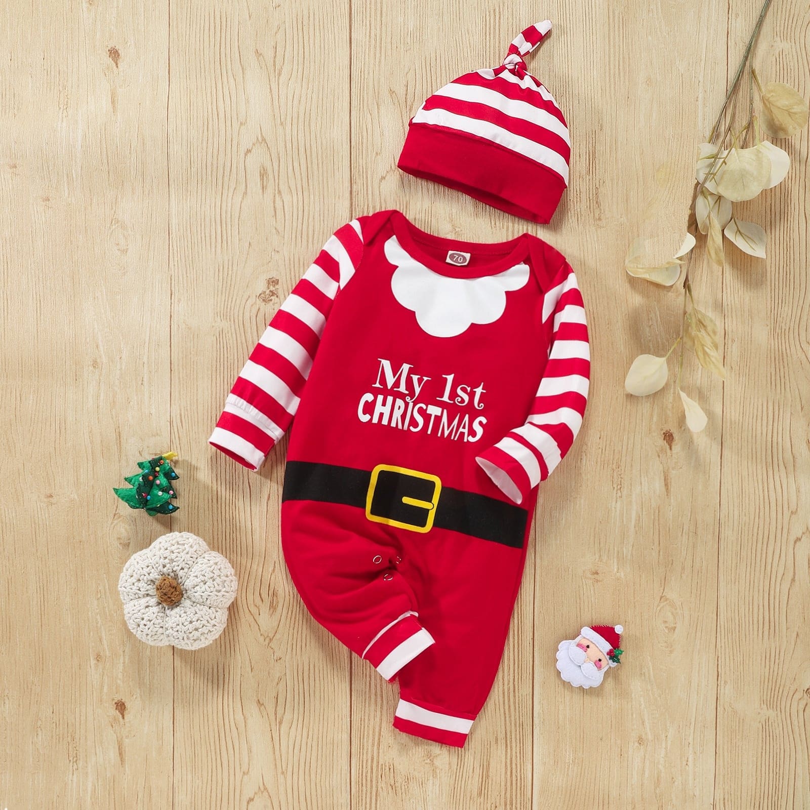 Tenue de noël à manches longues pour bébés filles et garçons – Image 4